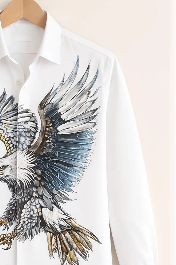 Buy HarbourStreets Majestic Eagle Art Premium Bihar Style Shirt Online