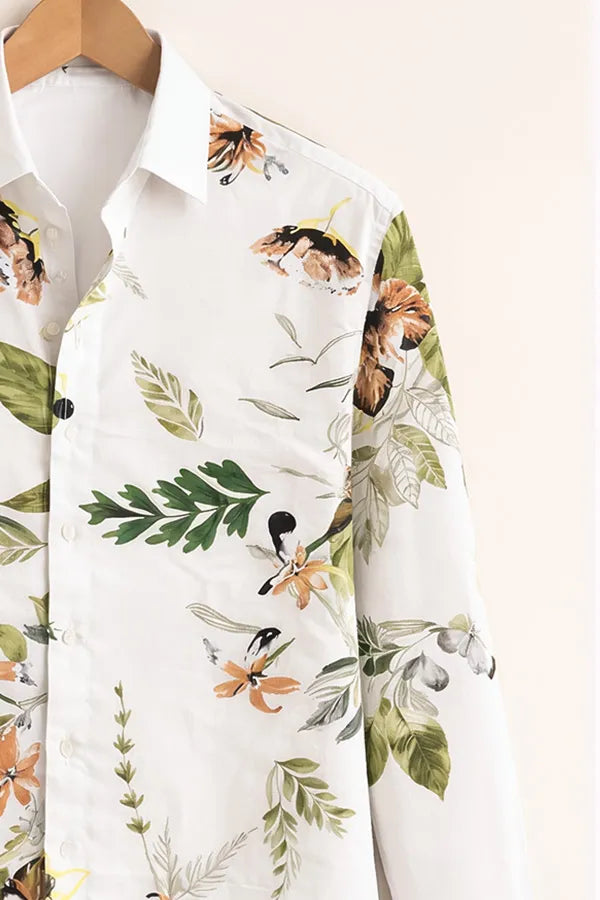 Buy HarbourStreets Luxury Botanical Garden Print Shirt Online In Agra