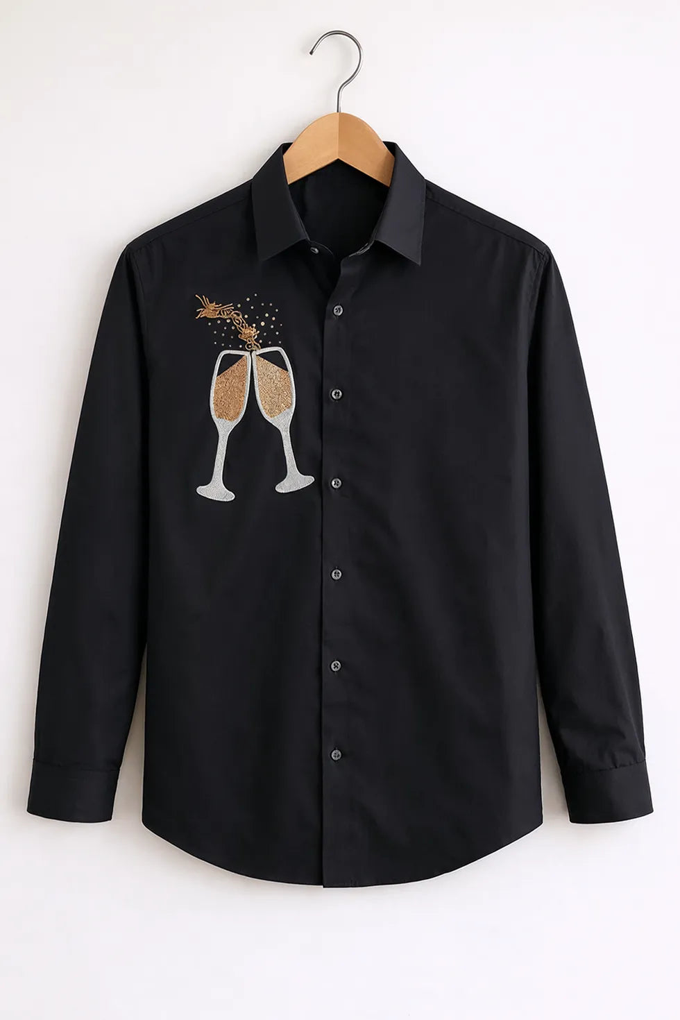 Buy HarbourStreets Luxury Black Celebration Art Shirt Online In Jaipur