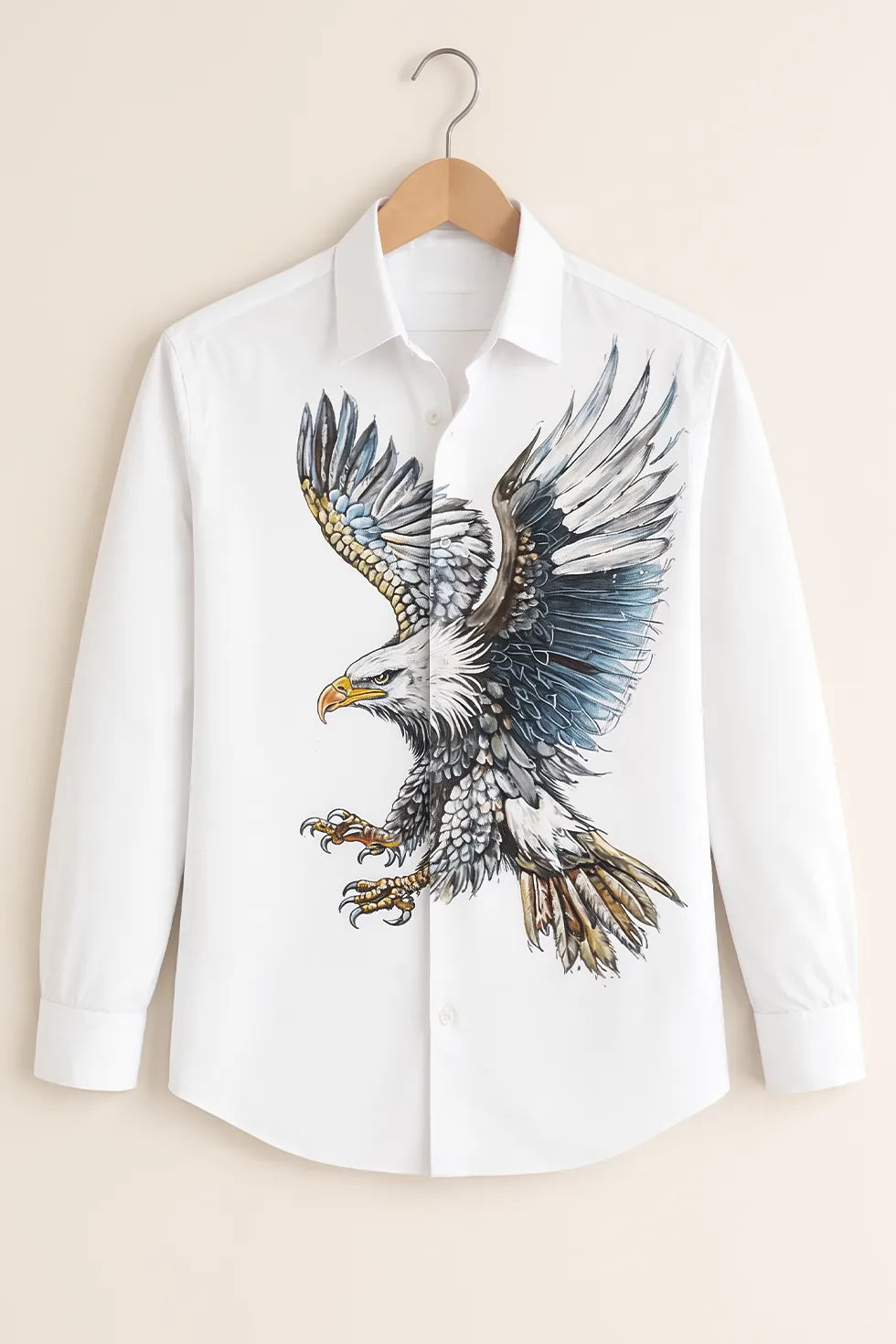 Buy HarbourStreets Majestic Eagle Art Premium Bihar Style Shirt Online