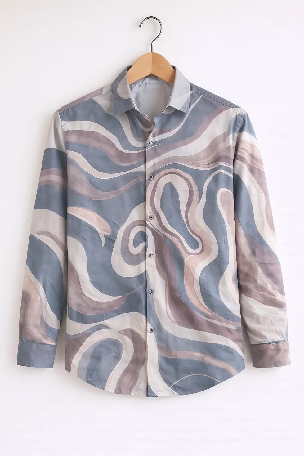Shop HarbourStreets Luxury Rajsthani Wave Print Shirt Online In Bikaner