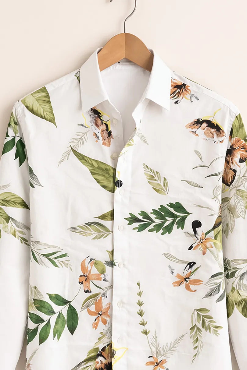 Buy HarbourStreets Luxury Botanical Garden Print Shirt Online In Agra