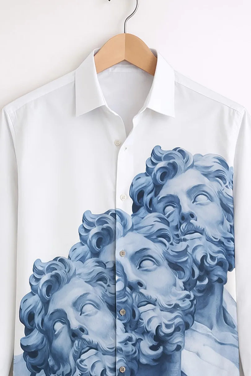 Buy HarbourStreets White Classical Statue Art Premium Shirt Online In Siliguri-Kolkatta