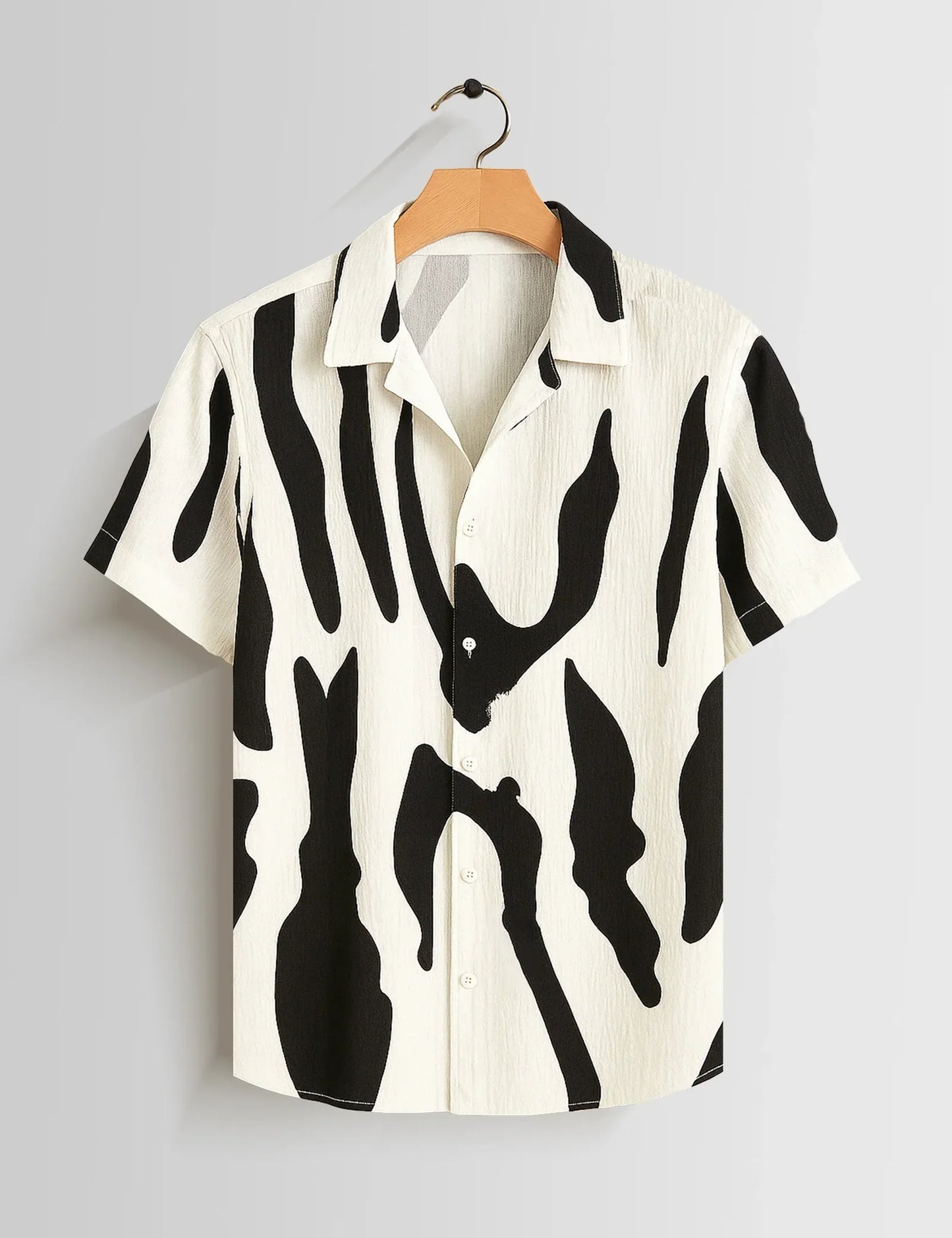 Shop HarbourStreets Black Scratch Printed South Indian Style Shirt Online