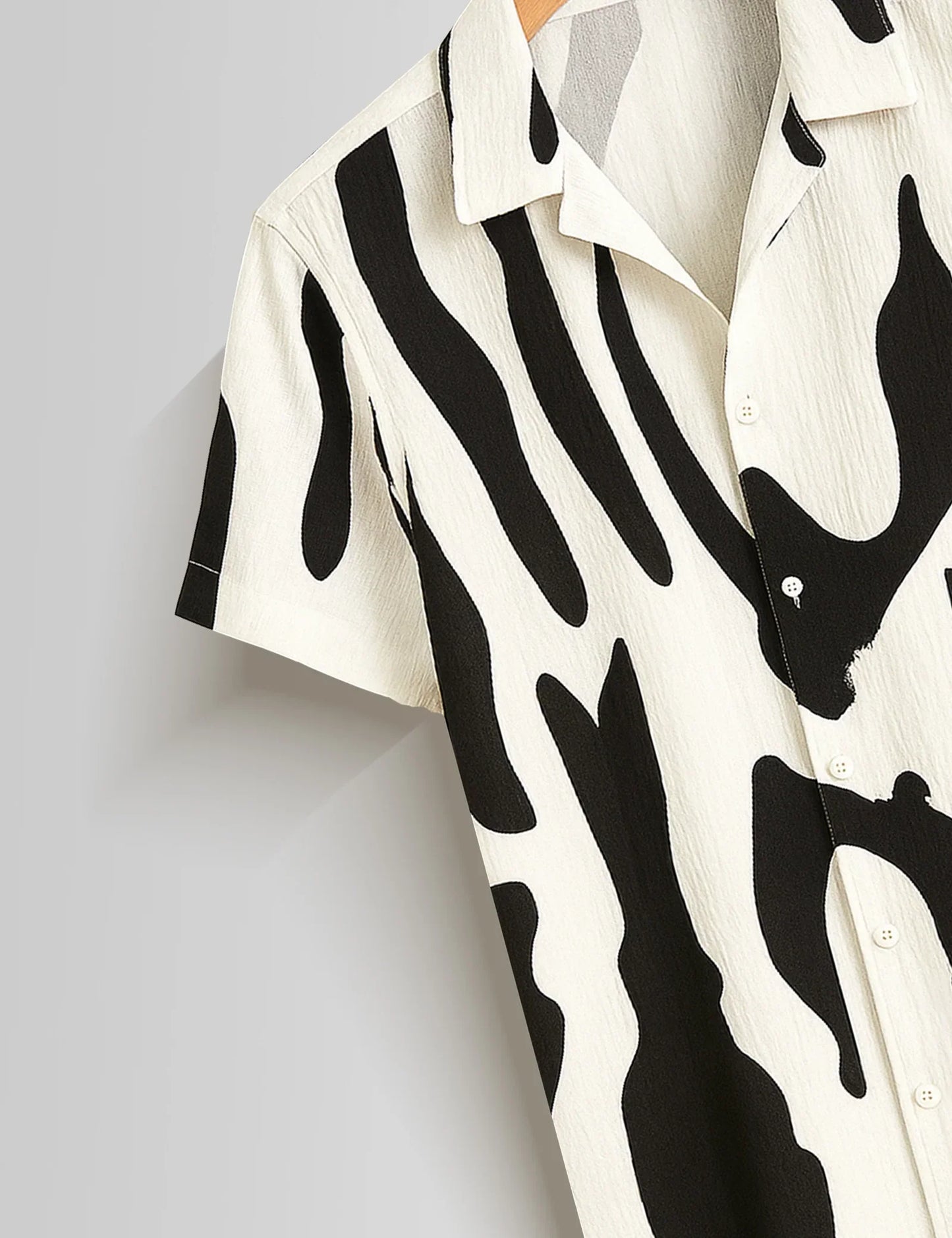 Shop HarbourStreets Black Scratch Printed South Indian Style Shirt Online