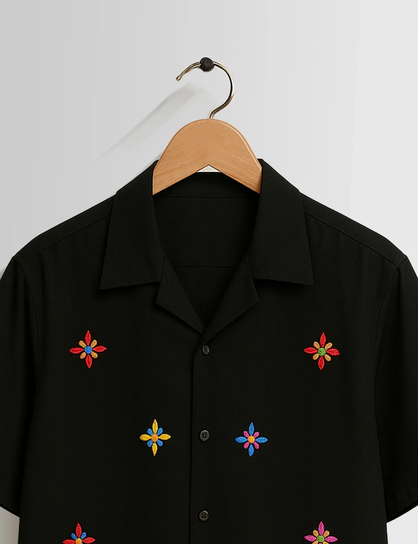 Buy HarbourStreets Royal Black Stars Printed Premium Shirt Online In Hyderabad