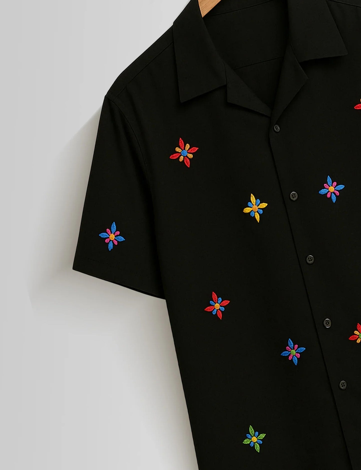 Buy HarbourStreets Royal Black Stars Printed Premium Shirt Online In Hyderabad
