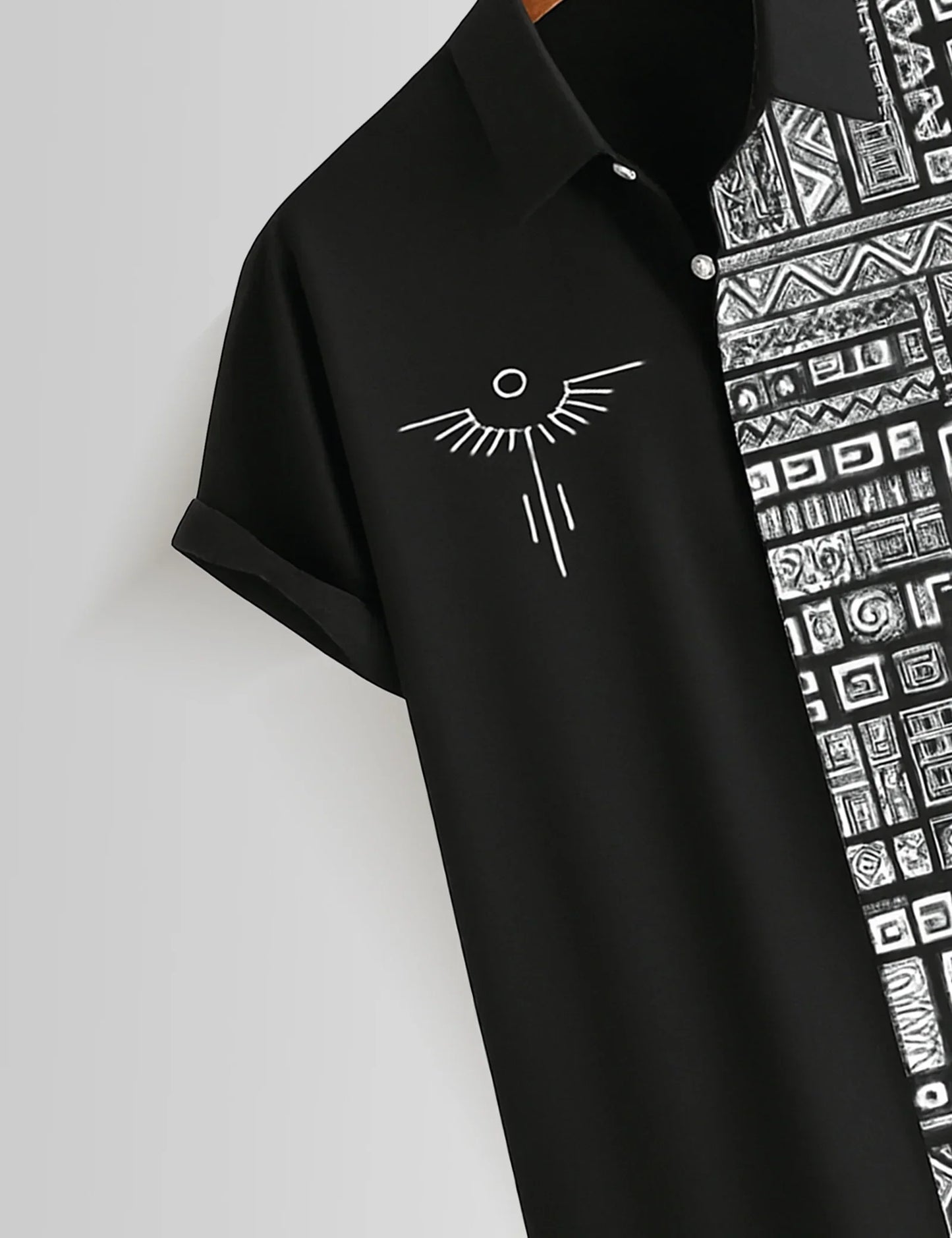 Buy HarbourStreets Black Aureon Printed Premium Shirt Online In Hyderabad