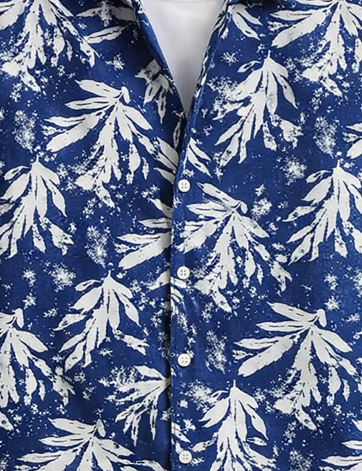 Buy HarbourStreets Latest Blue Snow Premium Half Sleeve Shirt Online