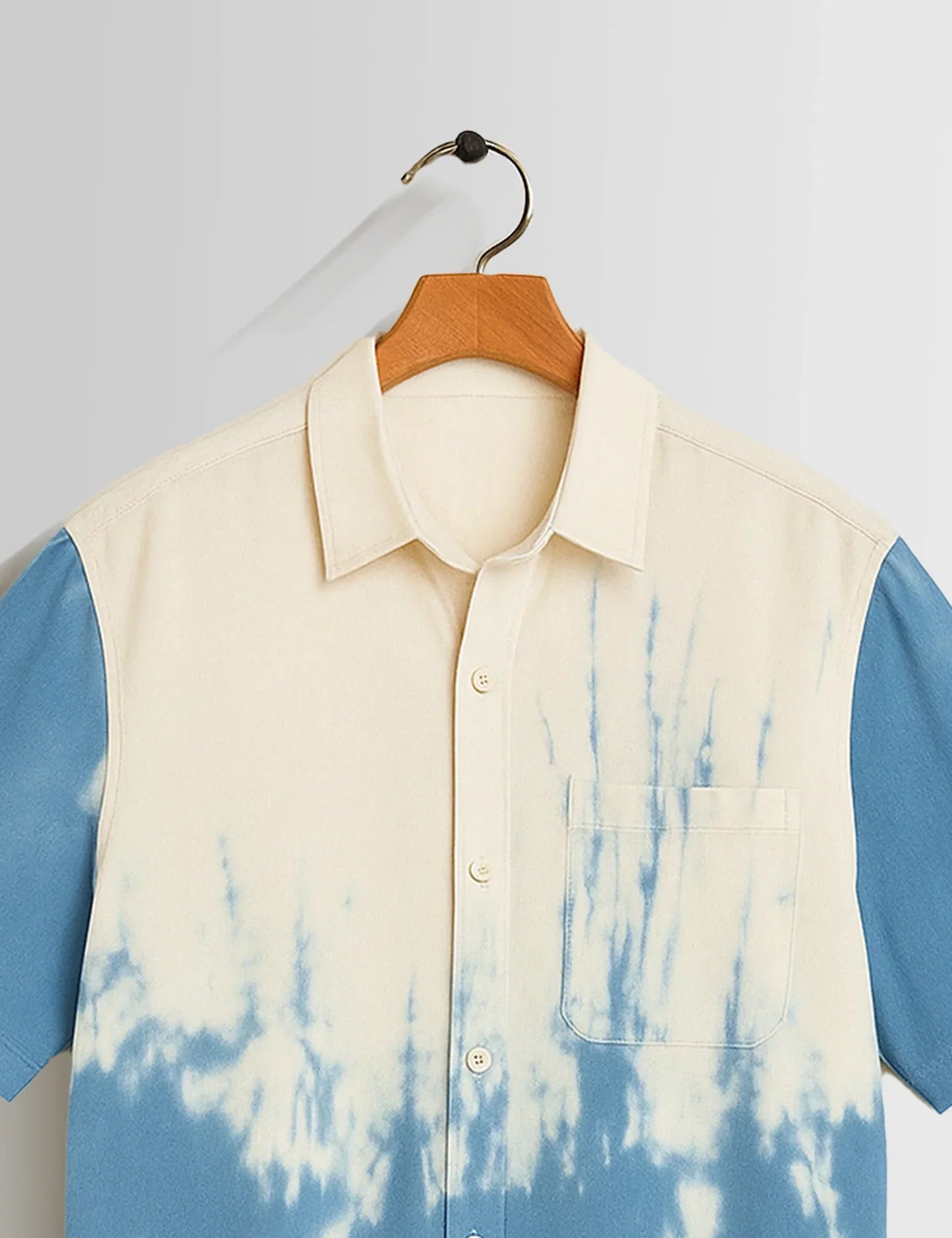 Shop HarbourStreets Blue White Shady Pattern Premium Shirt Online In Vizag