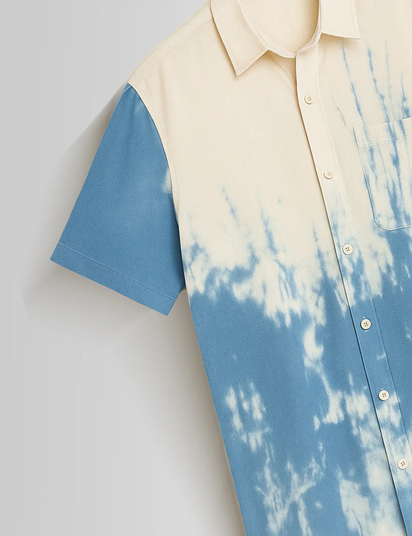 Shop HarbourStreets Blue White Shady Pattern Premium Shirt Online In Vizag