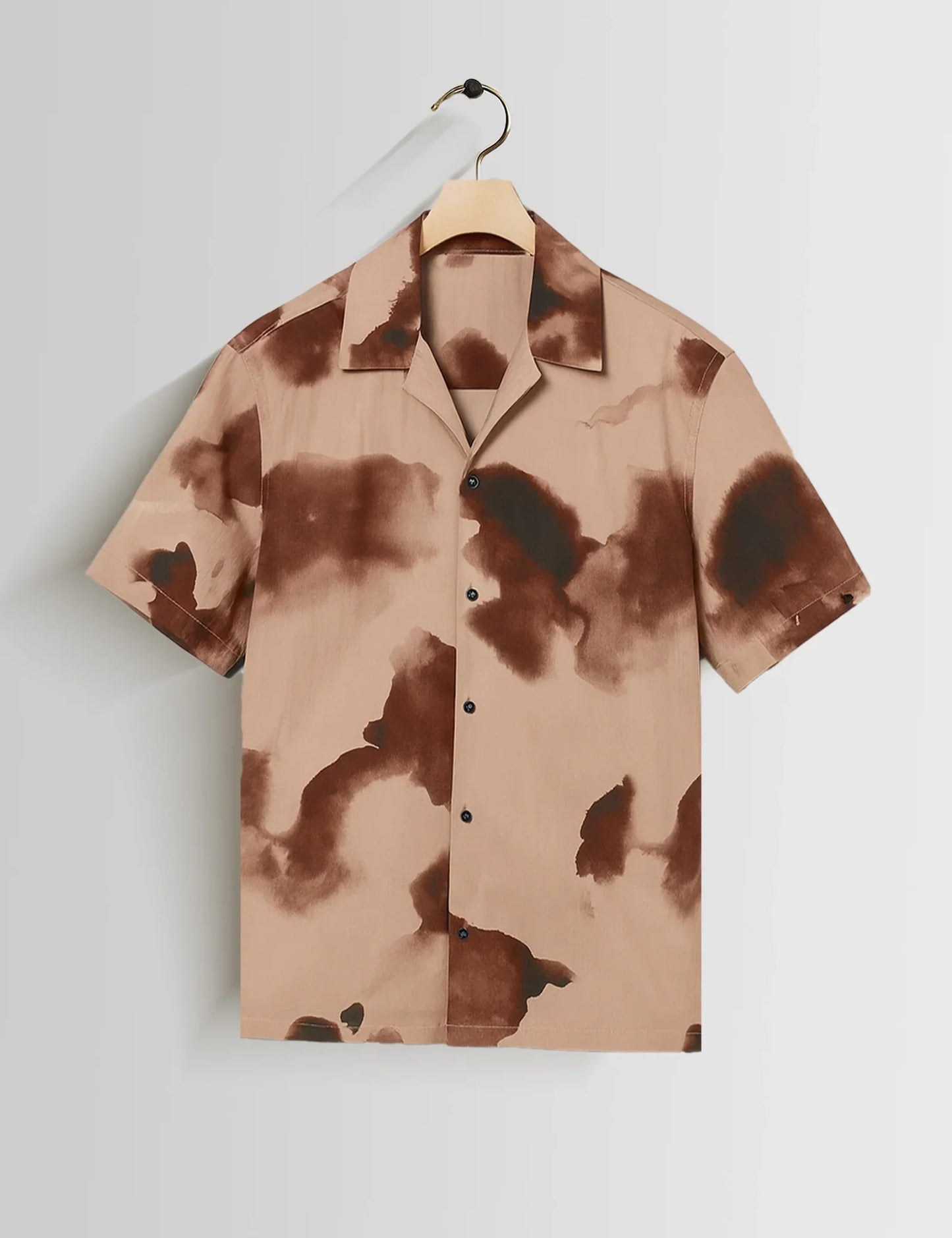 Buy HarbourStreets Brown Patch Printed Chennai Trend Shirt Online