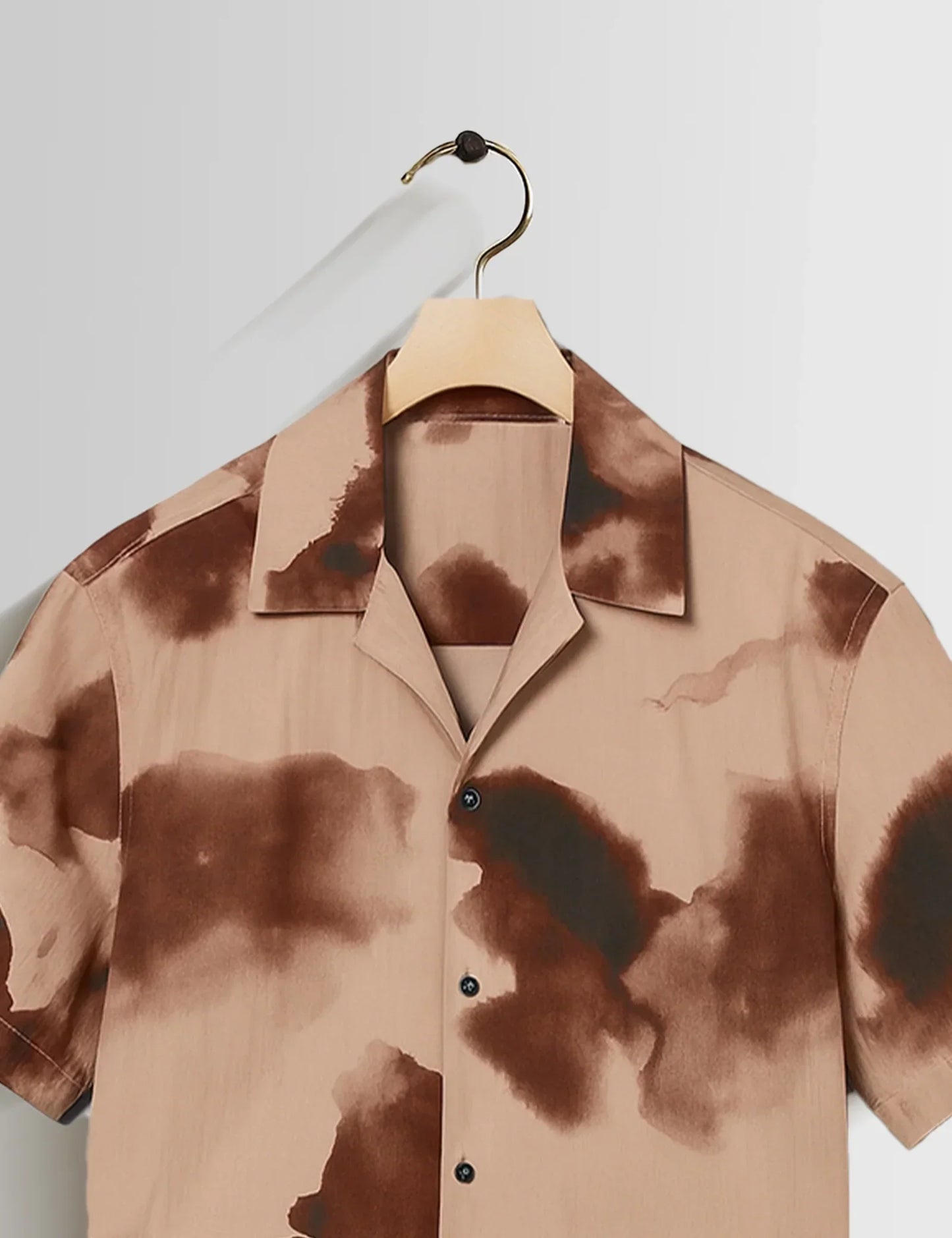 Buy HarbourStreets Brown Patch Printed Chennai Trend Shirt Online