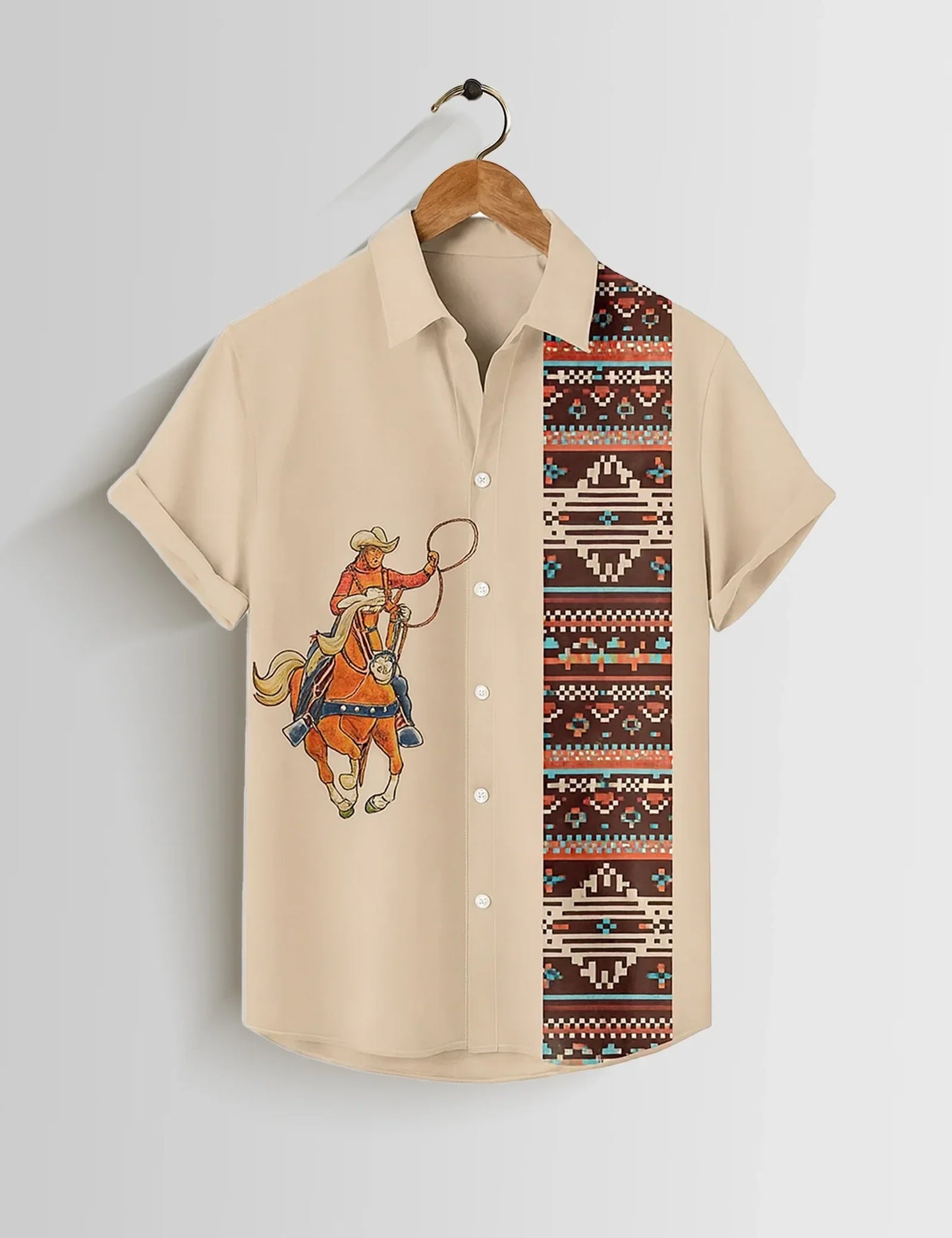 Buy HarbourStreets Cowboy Printed Premium Kerala Sttyle Shirt Online