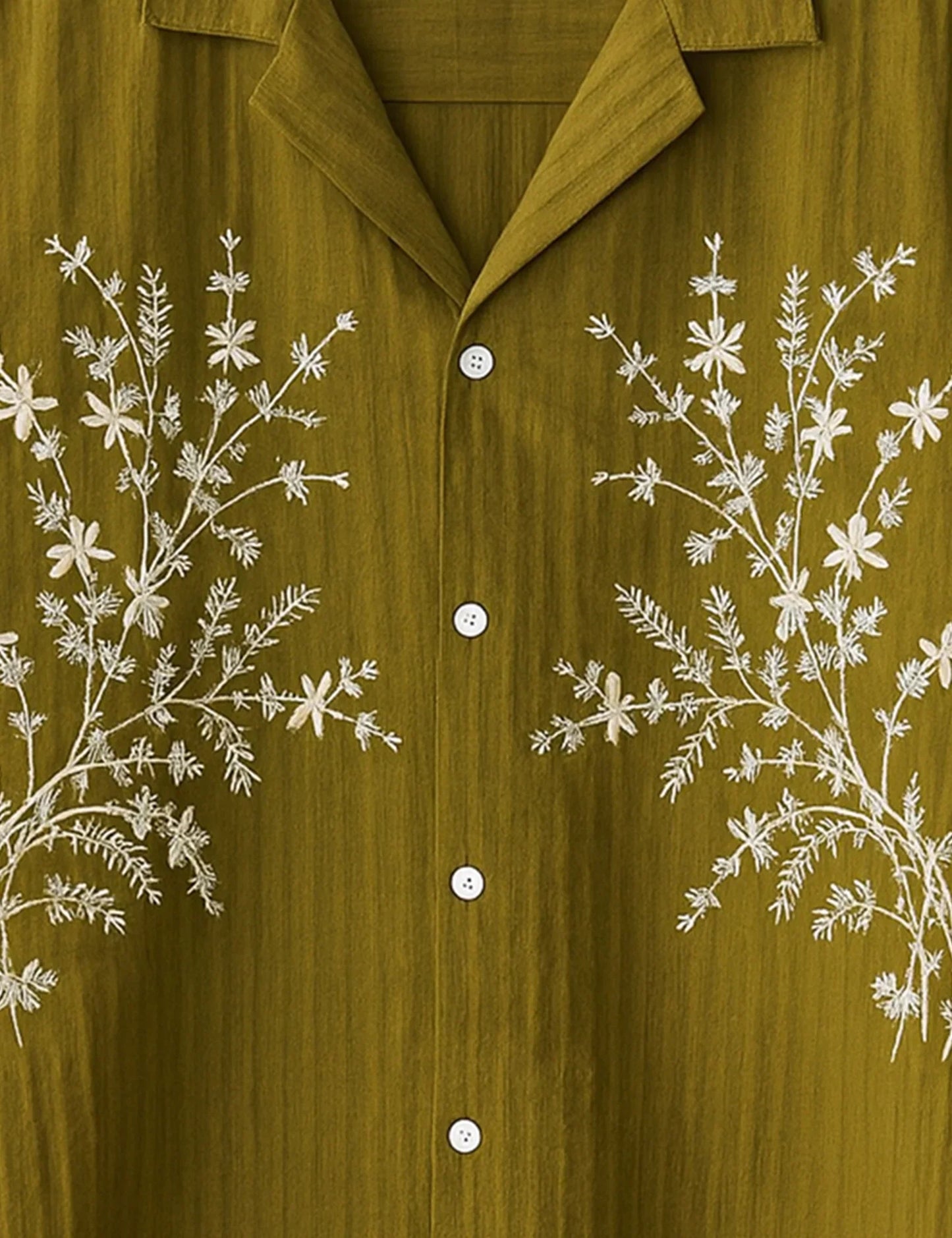 Buy HarbourStreets Leaf Green Flower Printed Premium Banglore Style Shirt Online