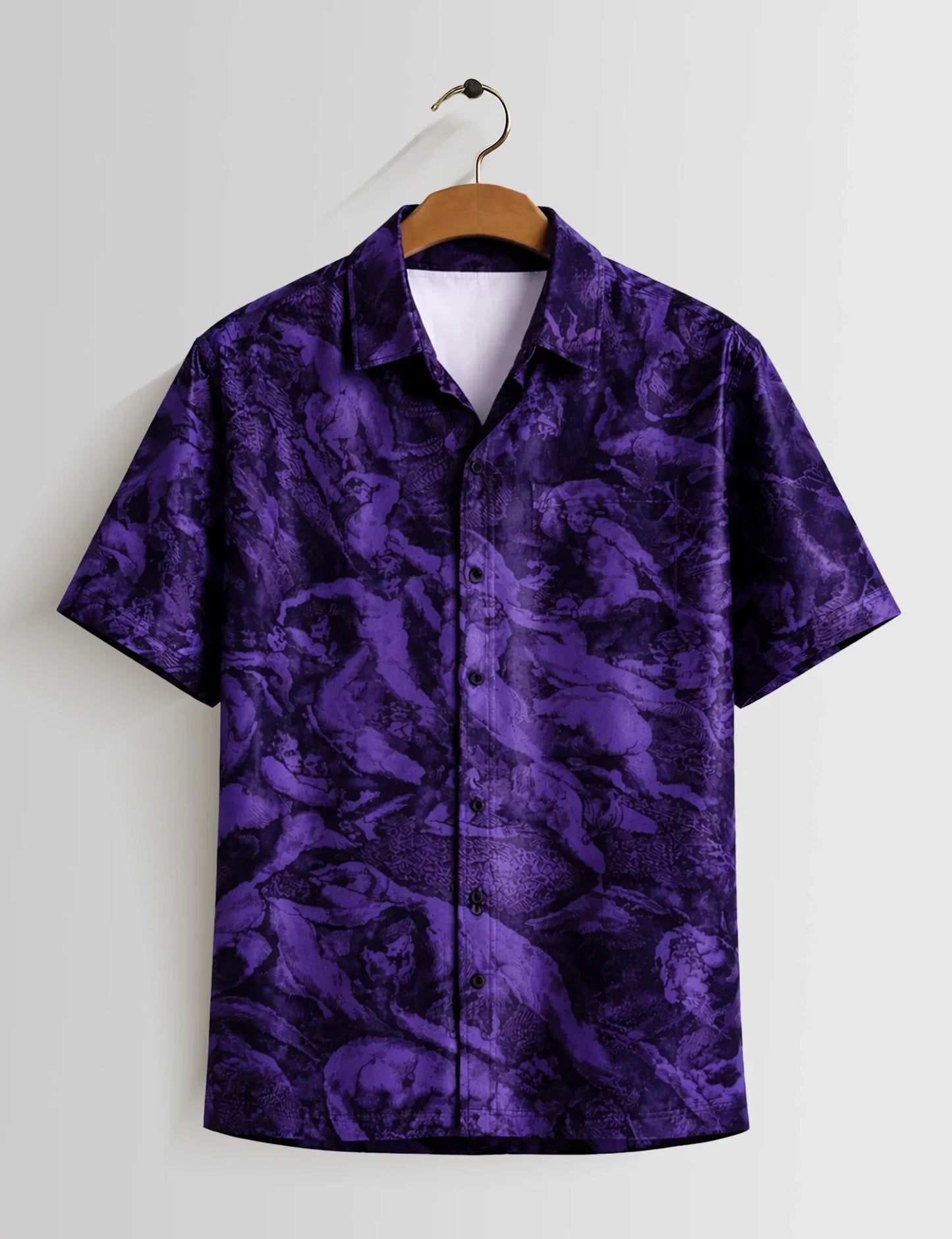 Buy HarbourStreets Mankind Purple Premium Half Sleeve Shirt Online In Pune