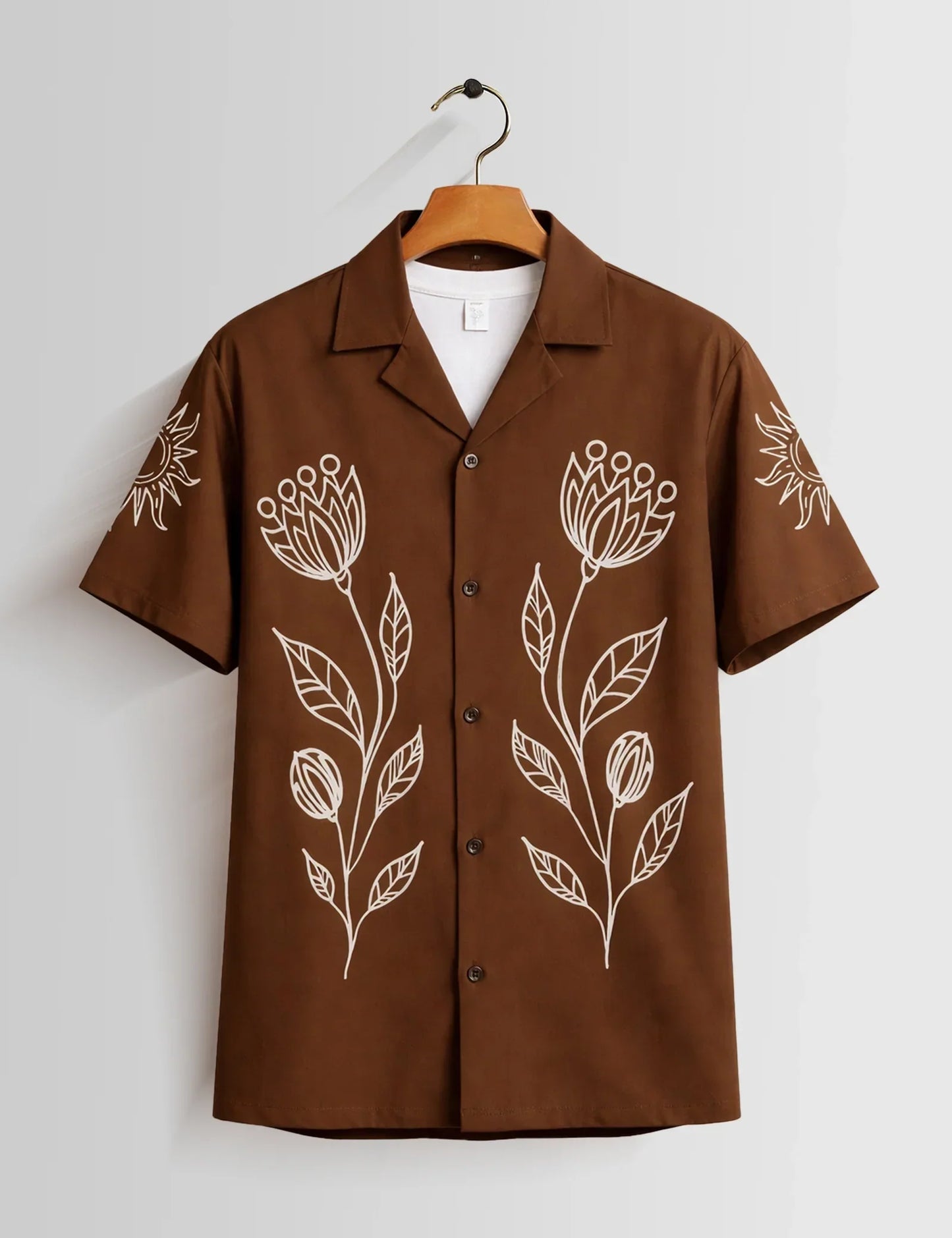 Buy HarbourStreets Maroon Outline Premium Half Sleeve Shirt Online in Mumbai