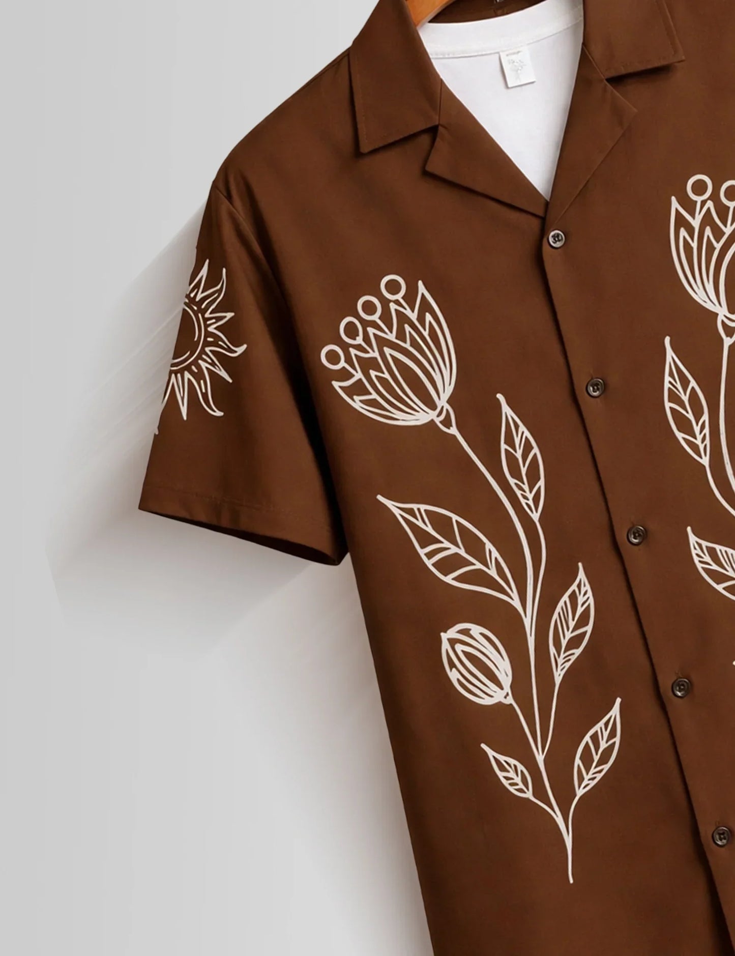 Buy HarbourStreets Maroon Outline Premium Half Sleeve Shirt Online in Mumbai
