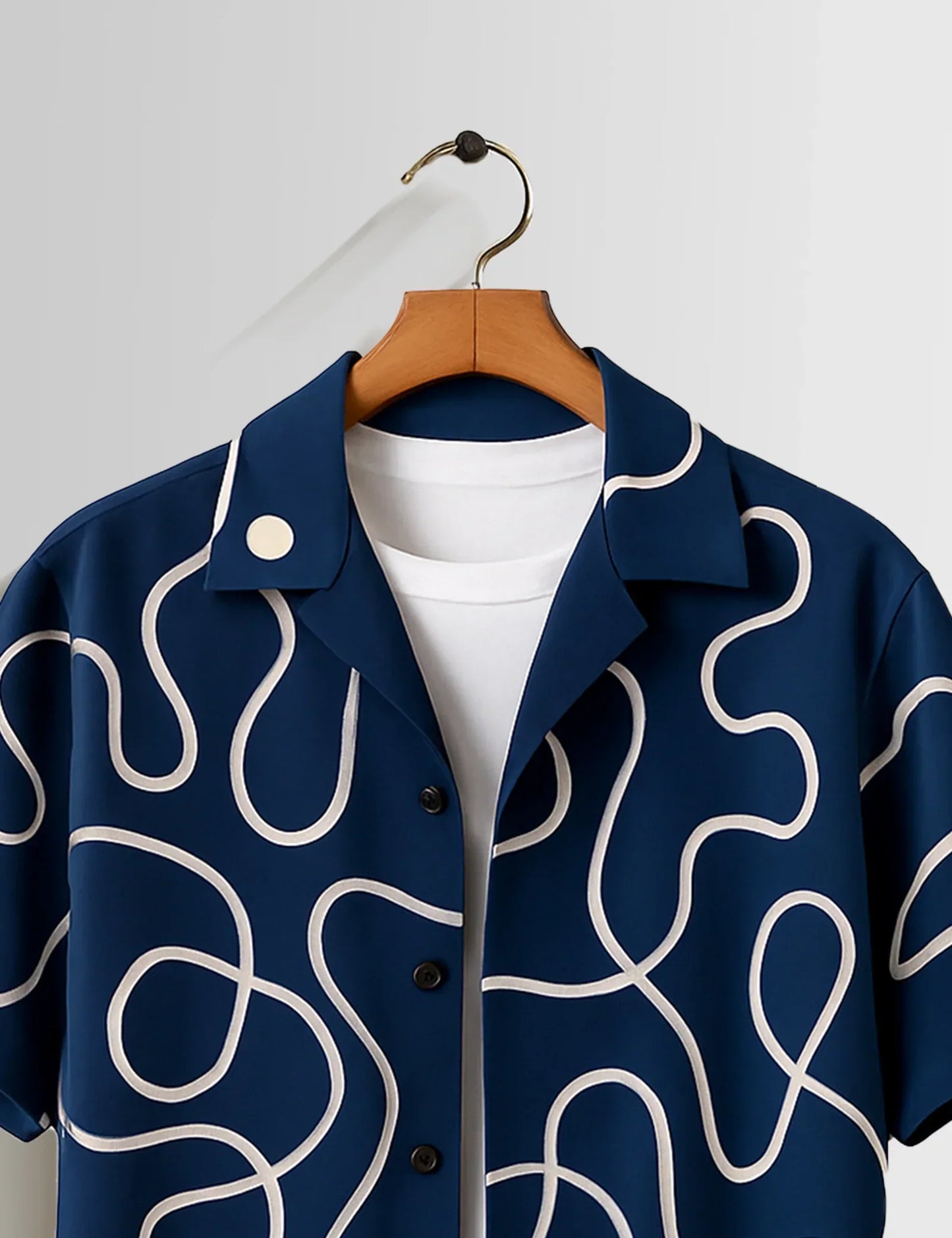 Buy HarbourStreets Navy Blue Printed Premium Shirt Online In Banglore