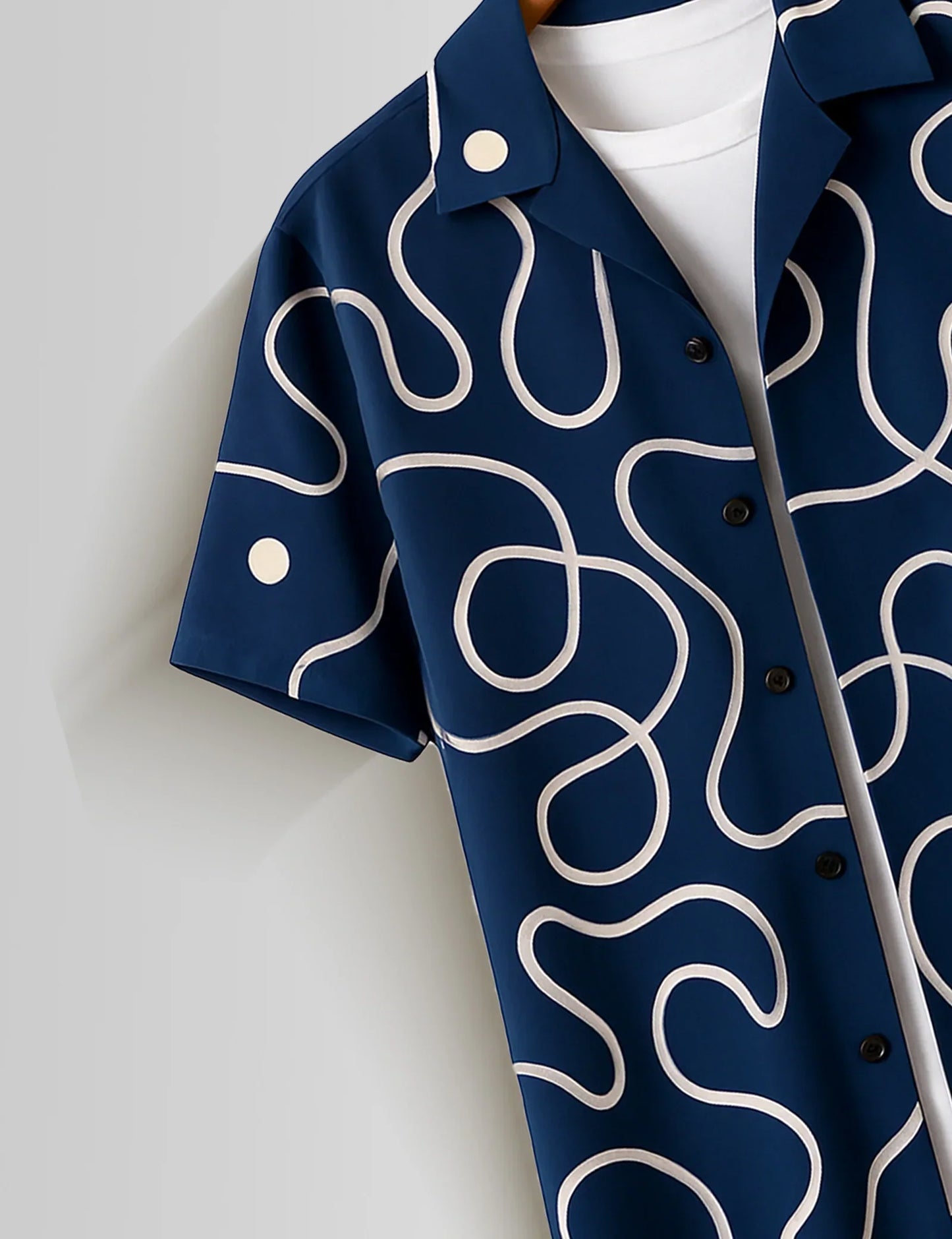 Buy HarbourStreets Navy Blue Printed Premium Shirt Online In Banglore