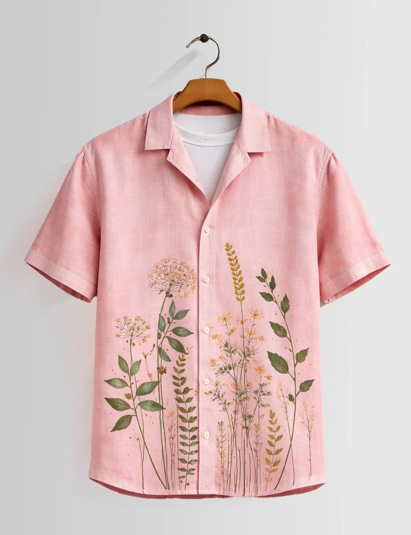 Buy HarbourStreets Pink Corn Premium Half Sleeve Shirt Online In Mumbai-India