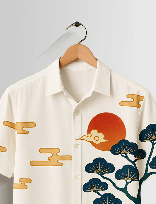 Buy HarbourStreets Goan Sea View Printed Premium Half Sleeve Shirt Online in Panjim