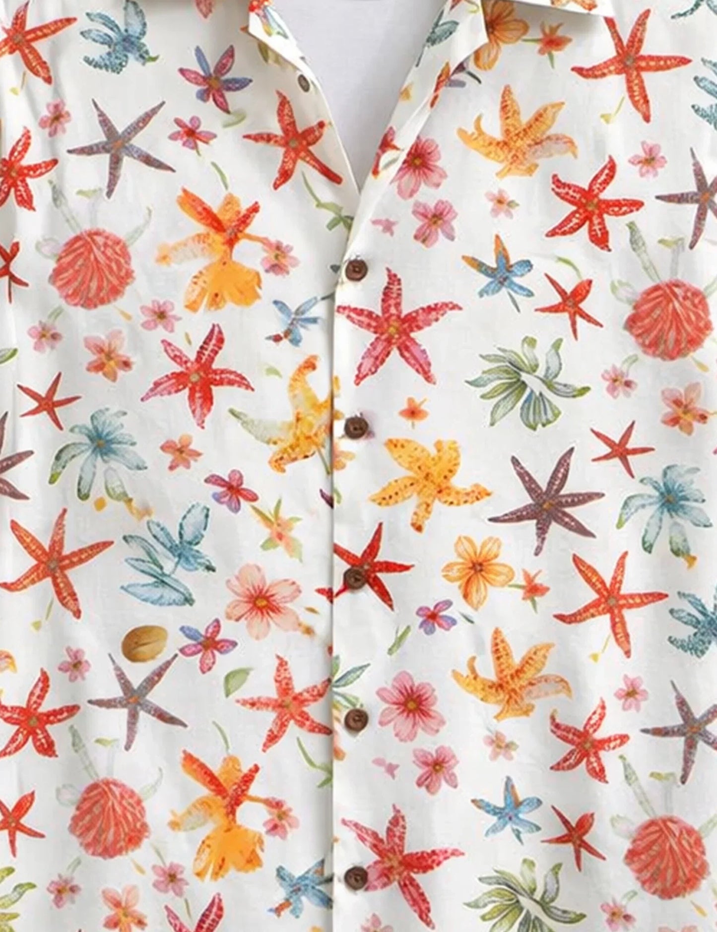 Shop HarbourStreets White Stars Premium Half Sleeve Shirt Online In Delhi-NCR